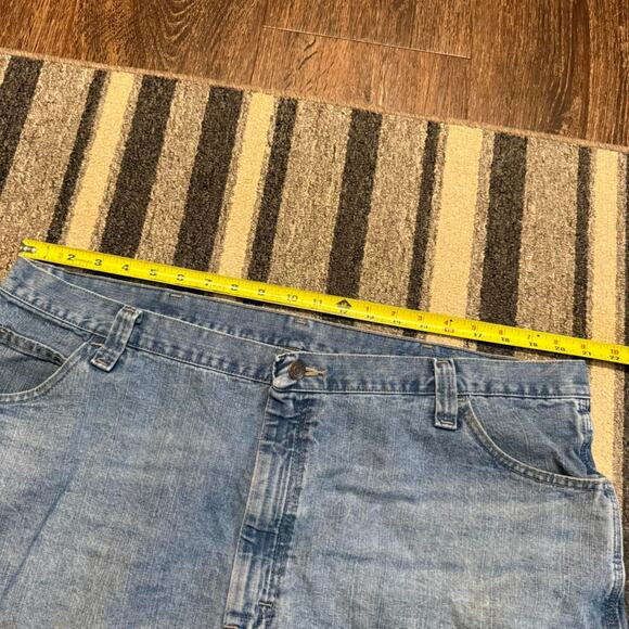 Vintage Wrangler Blue Denim Y2K Grunge Baggy Carpenter Skater Jorts Sz.42 - Picture 7 of 7